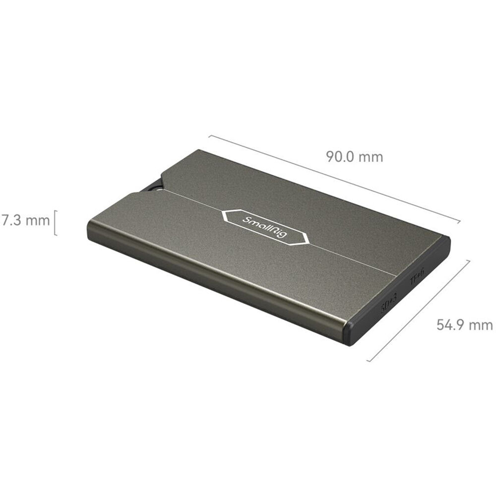 Estuche para Tarjetas SmallRig 2832B - puertos y conexiones