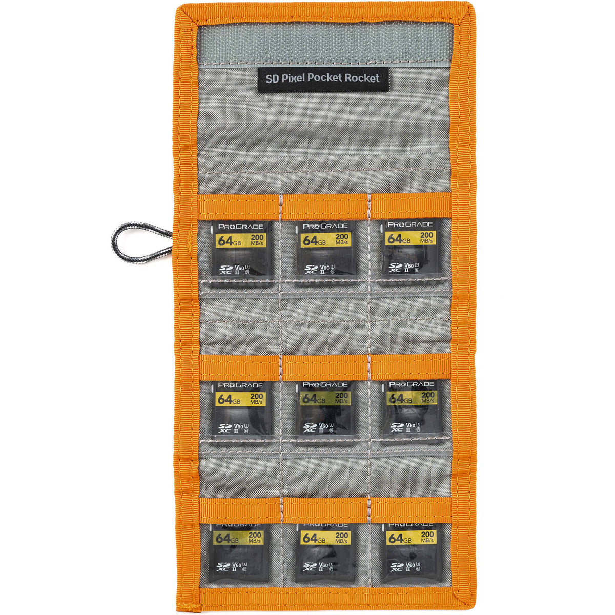 Estuche para Tarjetas Think Tank Photo SD Pixel Pocket Rocket (Fireside Naranja) - contenido de la caja
