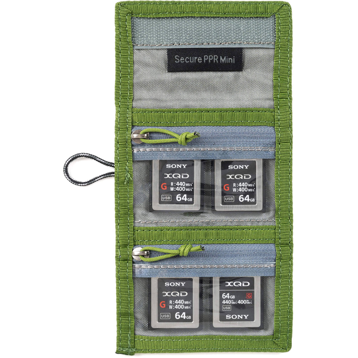 Estuche para Tarjetas Think Tank Photo Secure Pixel Pocket Rocket Mini (Highland Verde) - contenido de la caja