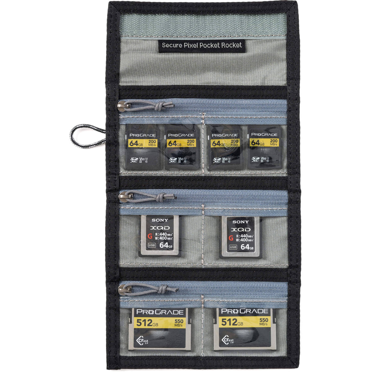 Estuche para Tarjetas Think Tank Photo Secure Pixel Pocket Rocket (Negro Slate) - detalle