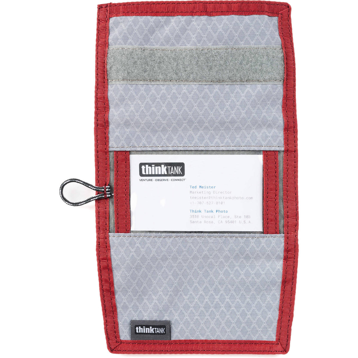 Estuche para Tarjetas Think Tank Photo y (Chili Pepper Rojo) - puertos y conexiones