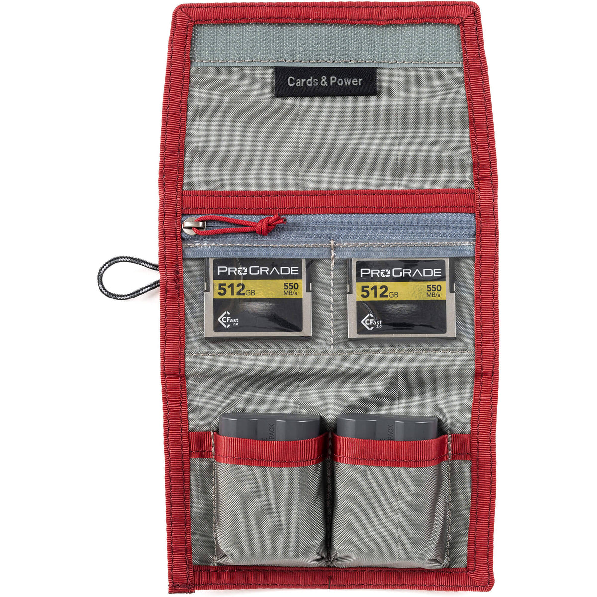 Estuche para Tarjetas Think Tank Photo y (Chili Pepper Rojo) - contenido de la caja