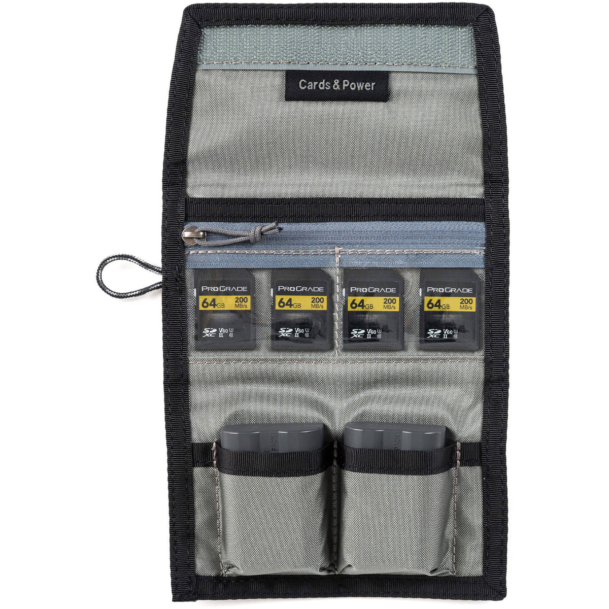 Estuche para Tarjetas Think Tank Photo y (Negro Slate) - en uso
