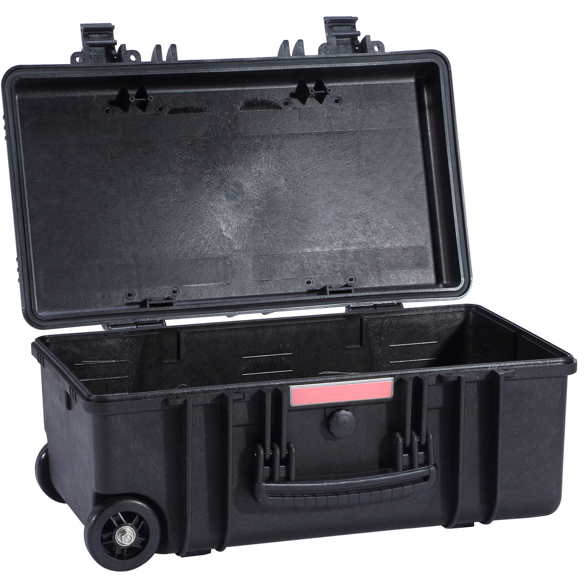 Estuche Rígido DCB Cases Element 5573F con ruedas utilitario con espuma cortada en cubos - vista trasera