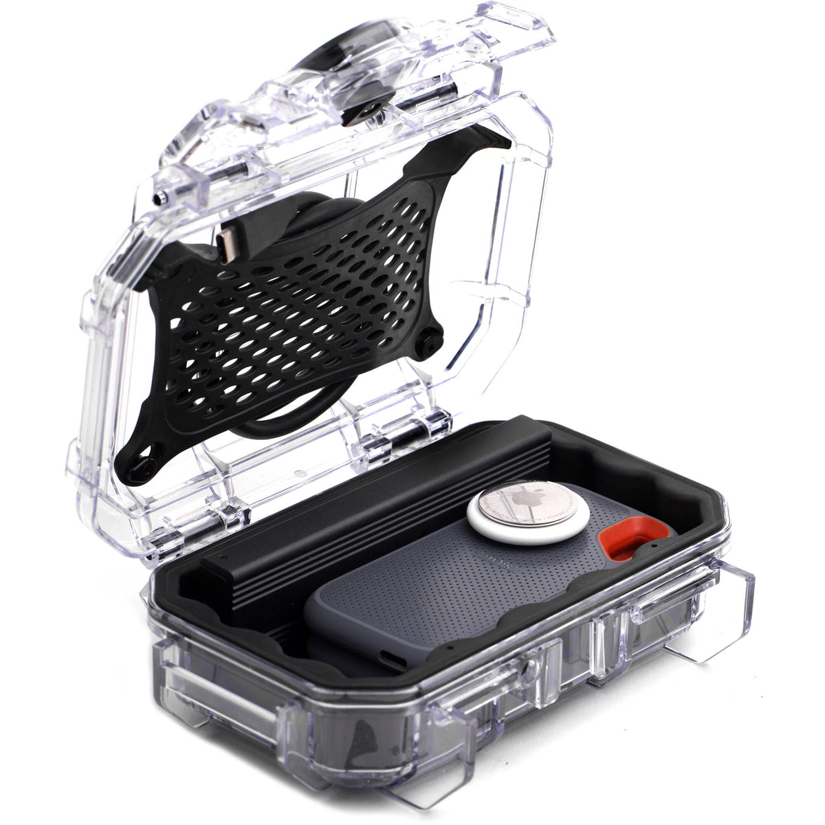 Estuche Rígido Evergreen Cases Tech con Rubber Liner (Clear, Chico) - vista principal