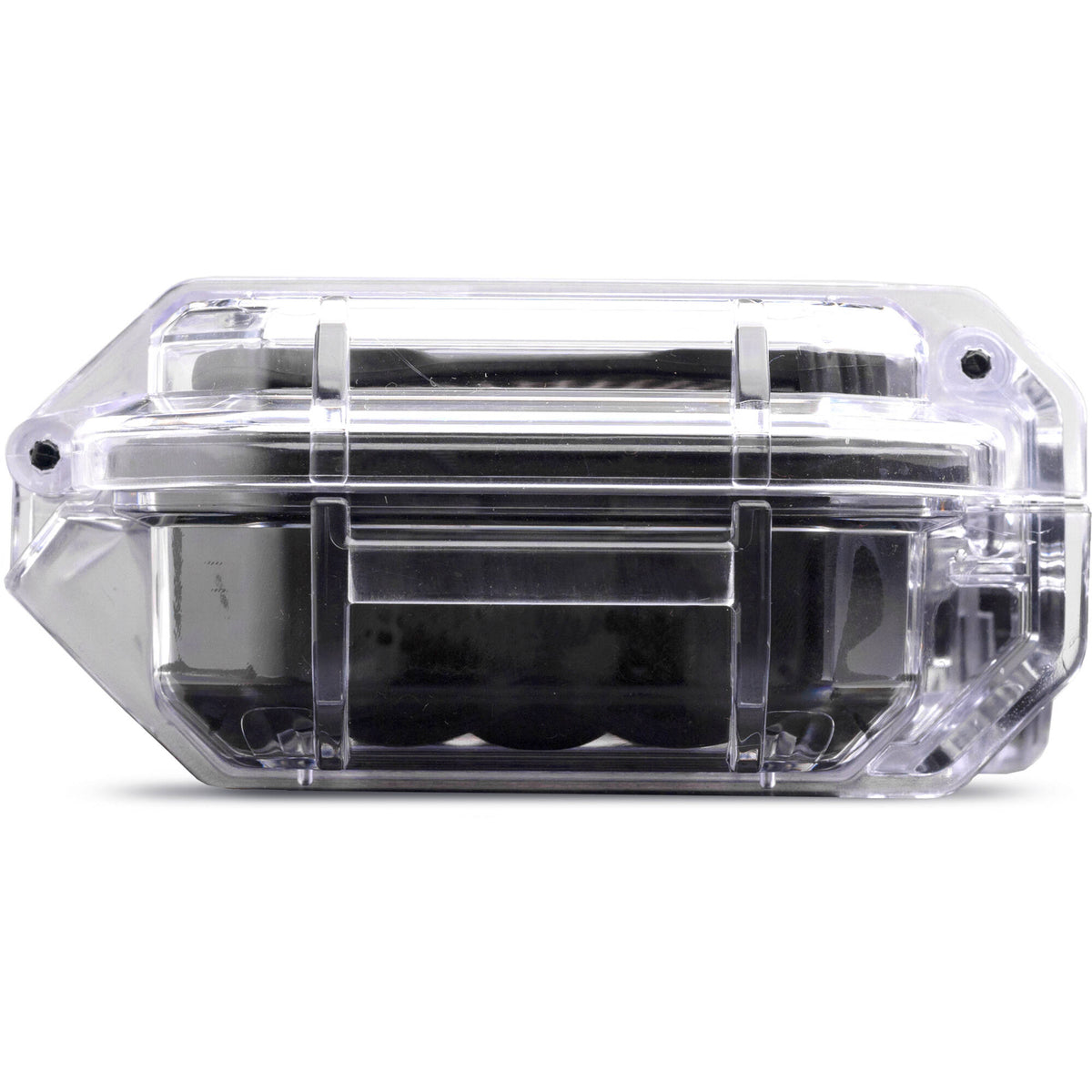 Estuche Rígido Evergreen Cases Tech con Rubber Liner (Clear, Chico) - vista trasera