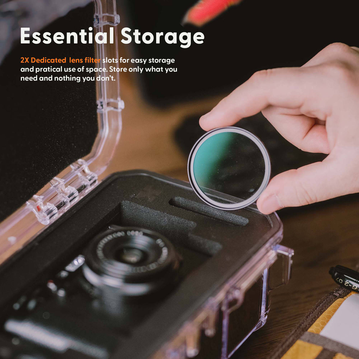 Estuche Rígido Evergreen Cases TOUGHBOX para FUJIFILM X100 Series (Negro) - detalle