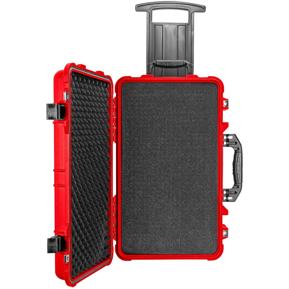 Estuche Rígido Eylar de cabina Roller Gear con 4-Layer espuma juego (Rojo, 22") - vista lateral