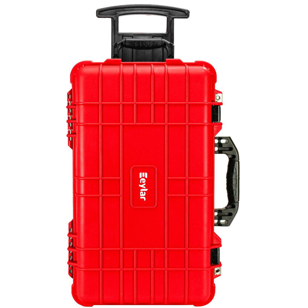 Estuche Rígido Eylar de cabina Roller Gear con 4-Layer espuma juego (Rojo, 22") - puertos y conexiones