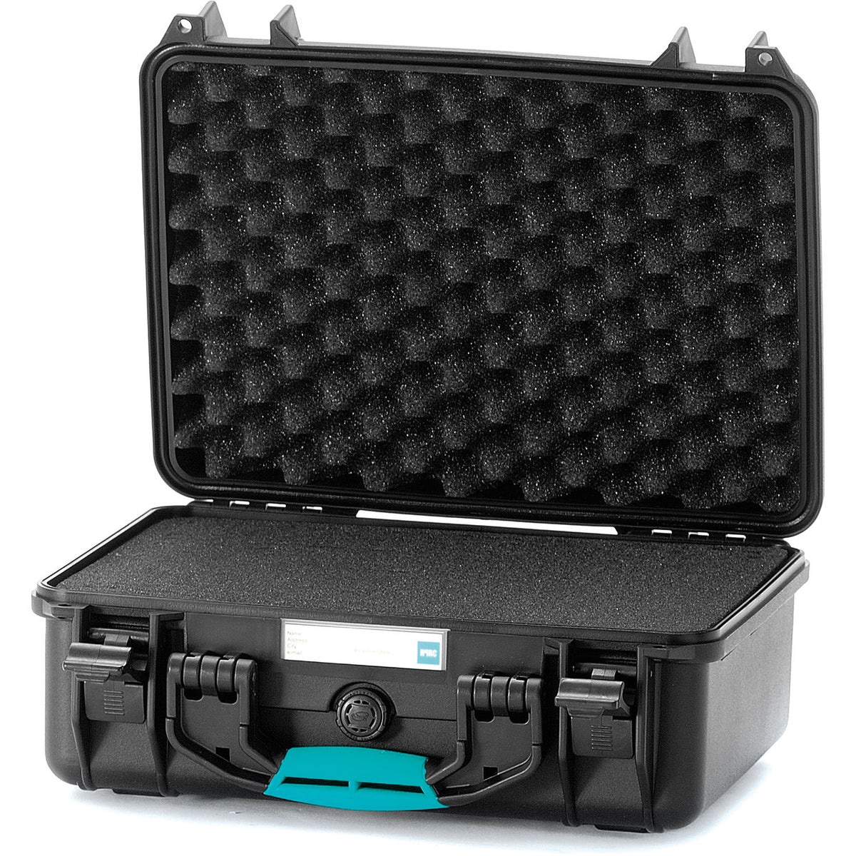 Estuche Rígido HPRC 2400F con espuma (Negro con Azul Handle) - vista principal
