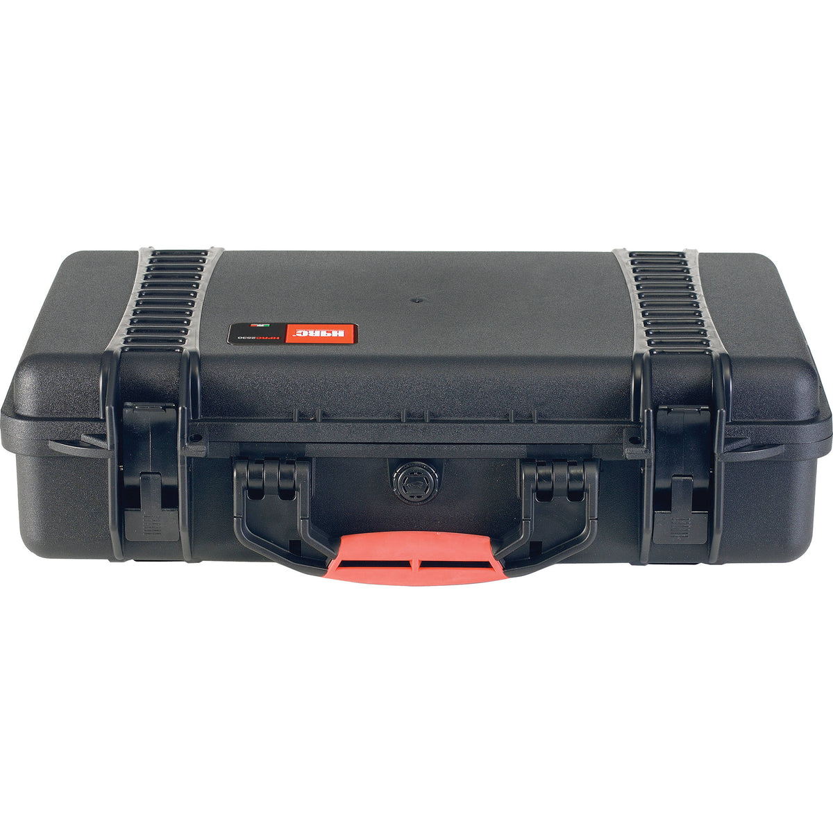 Estuche Rígido HPRC 2530SFD HPRC con blanda Deck y divisores (Negro con Rojo Handle) - vista trasera