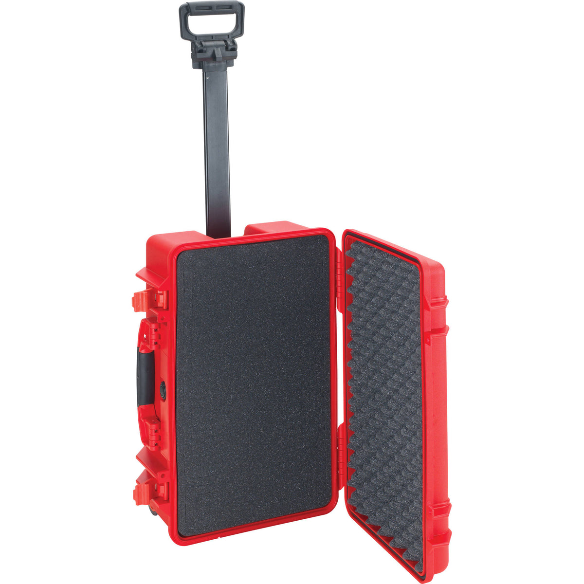 Estuche Rígido HPRC 2550 con ruedas con Interior espuma (Rojo) - vista frontal