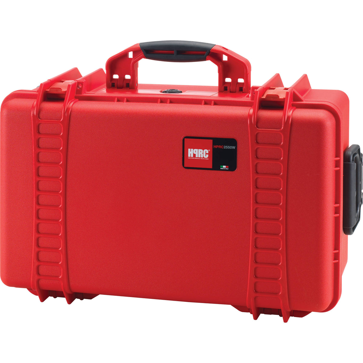 Estuche Rígido HPRC 2550 con ruedas con Interior espuma (Rojo) - vista trasera