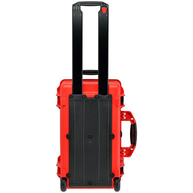 Estuche Rígido HPRC 2550 con ruedas con Interior espuma (Rojo) - vista lateral