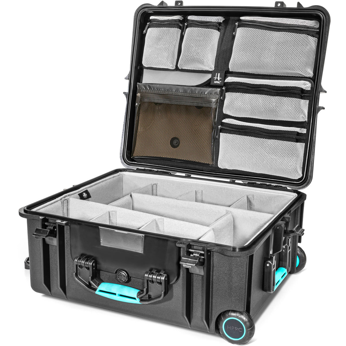 Estuche Rígido HPRC 2700 con ruedas con organizador en la tapa & Second Skin divisores - vista principal