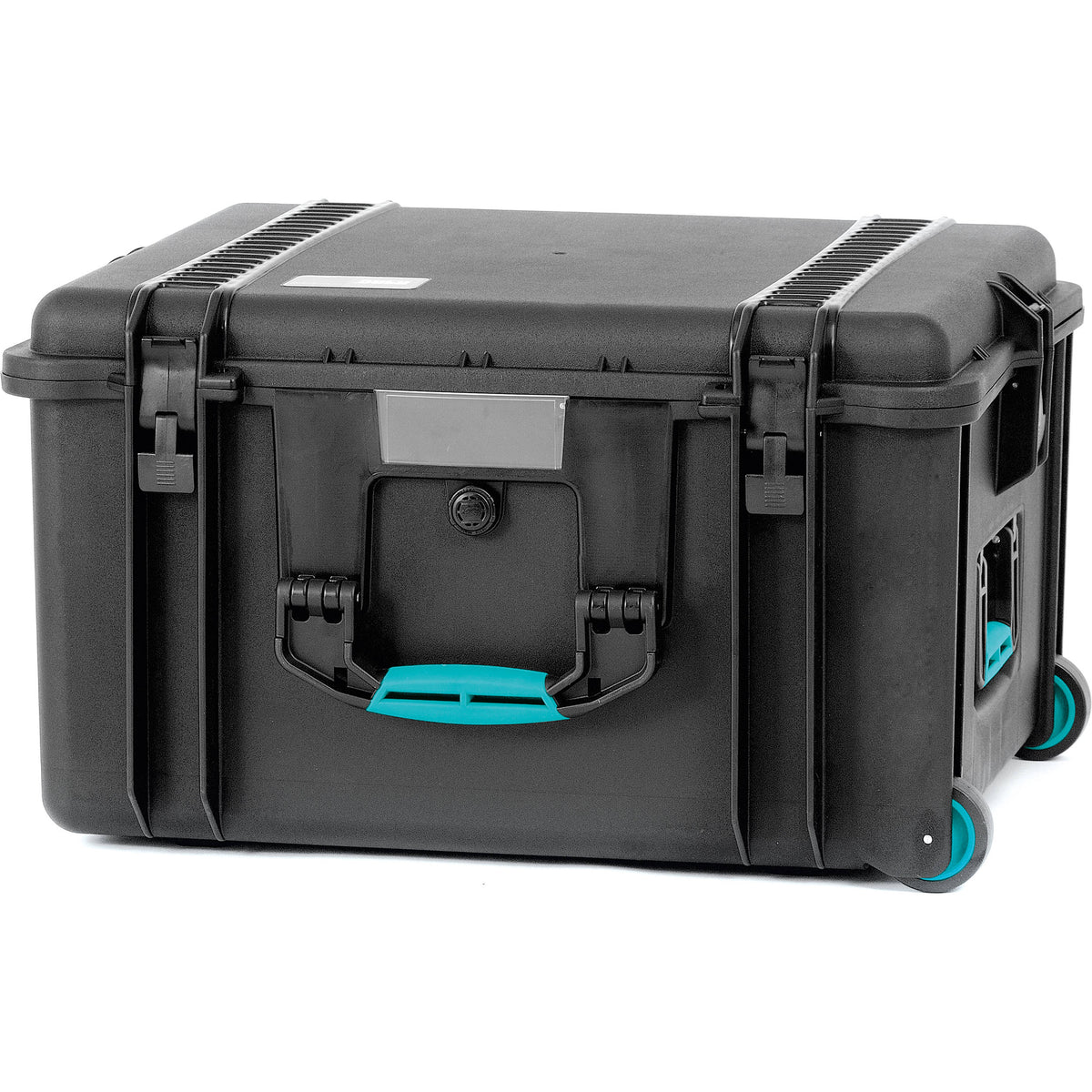 Estuche Rígido HPRC 2730 con ruedas (Negro con Azul Handle) (sin interior) - vista frontal