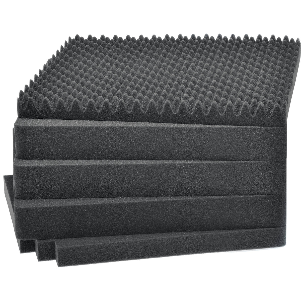 Estuche Rígido HPRC 4600 con ruedas resina rígida Cube espuma (Negro) - contenido de la caja