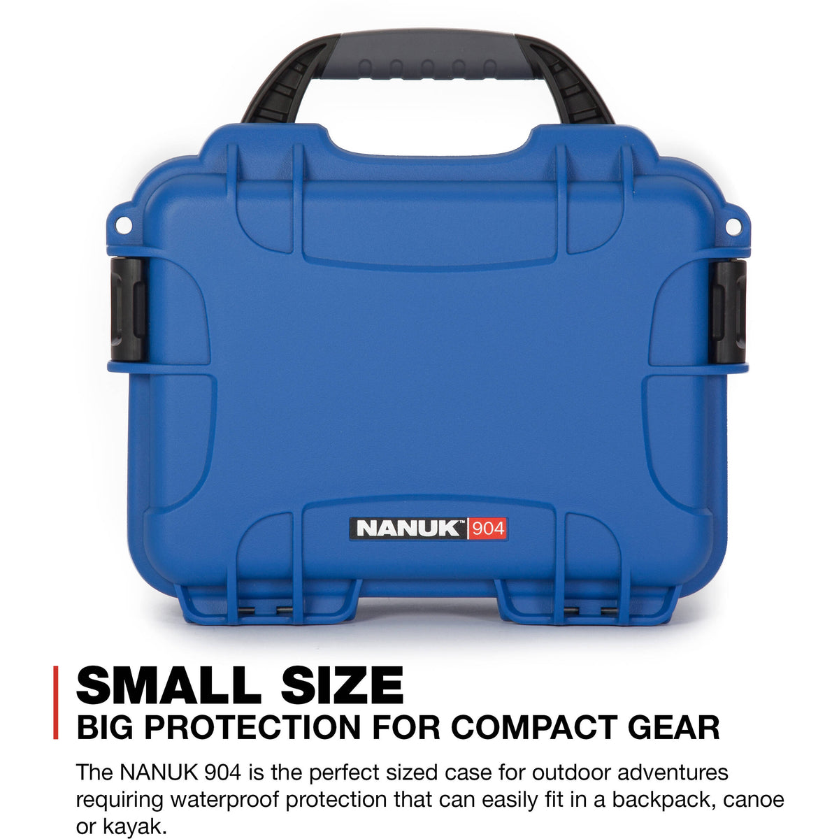 Estuche Rígido Nanuk 904 con espuma (Azul) - vista frontal