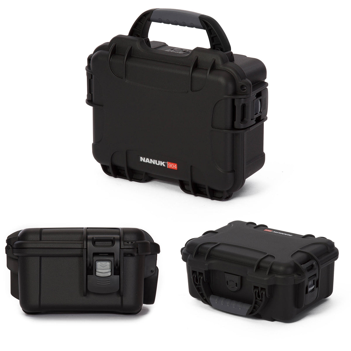 Estuche Rígido Nanuk 904 sin interior (Negro) - vista frontal