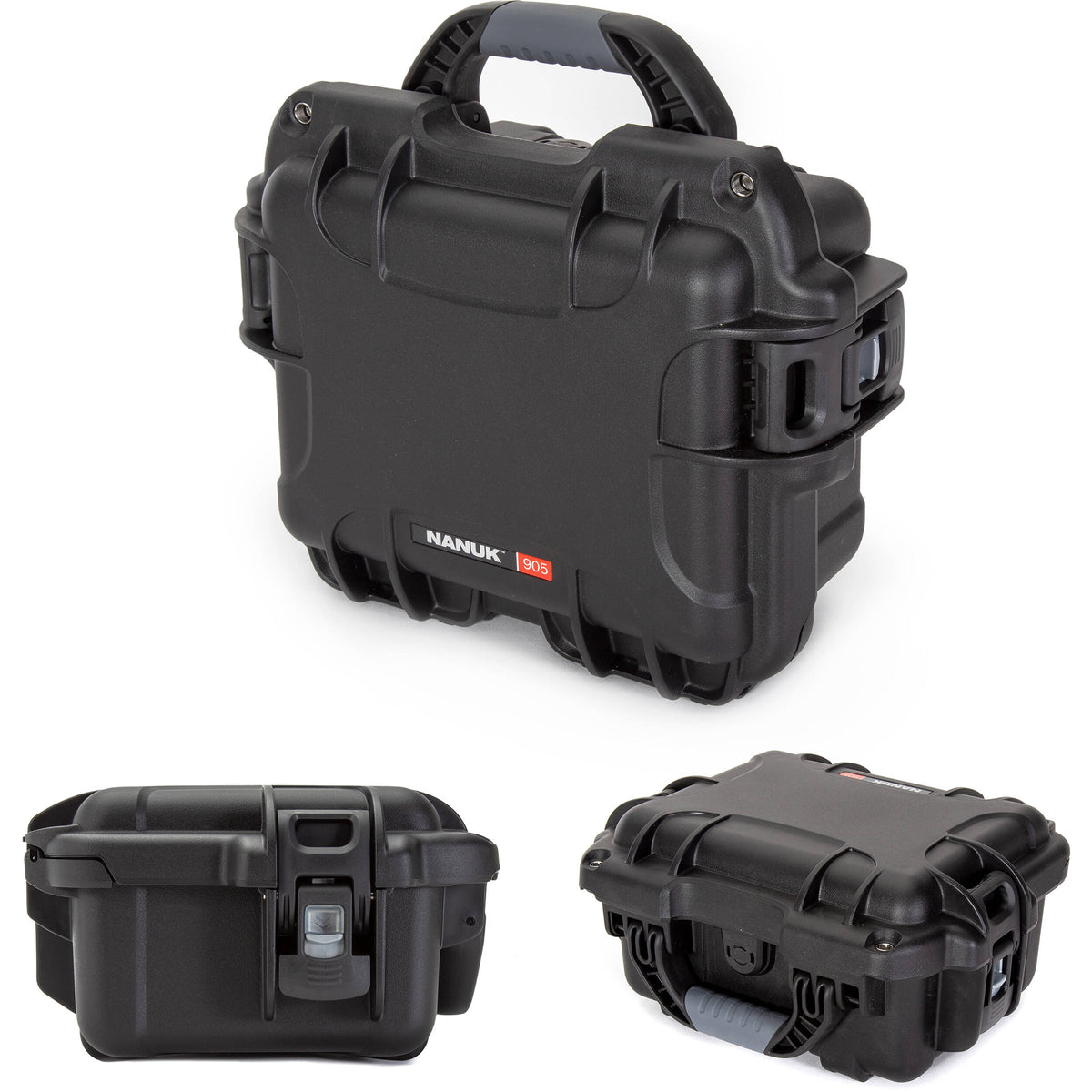 Estuche Rígido Nanuk 905 con espuma (Negro) - vista frontal