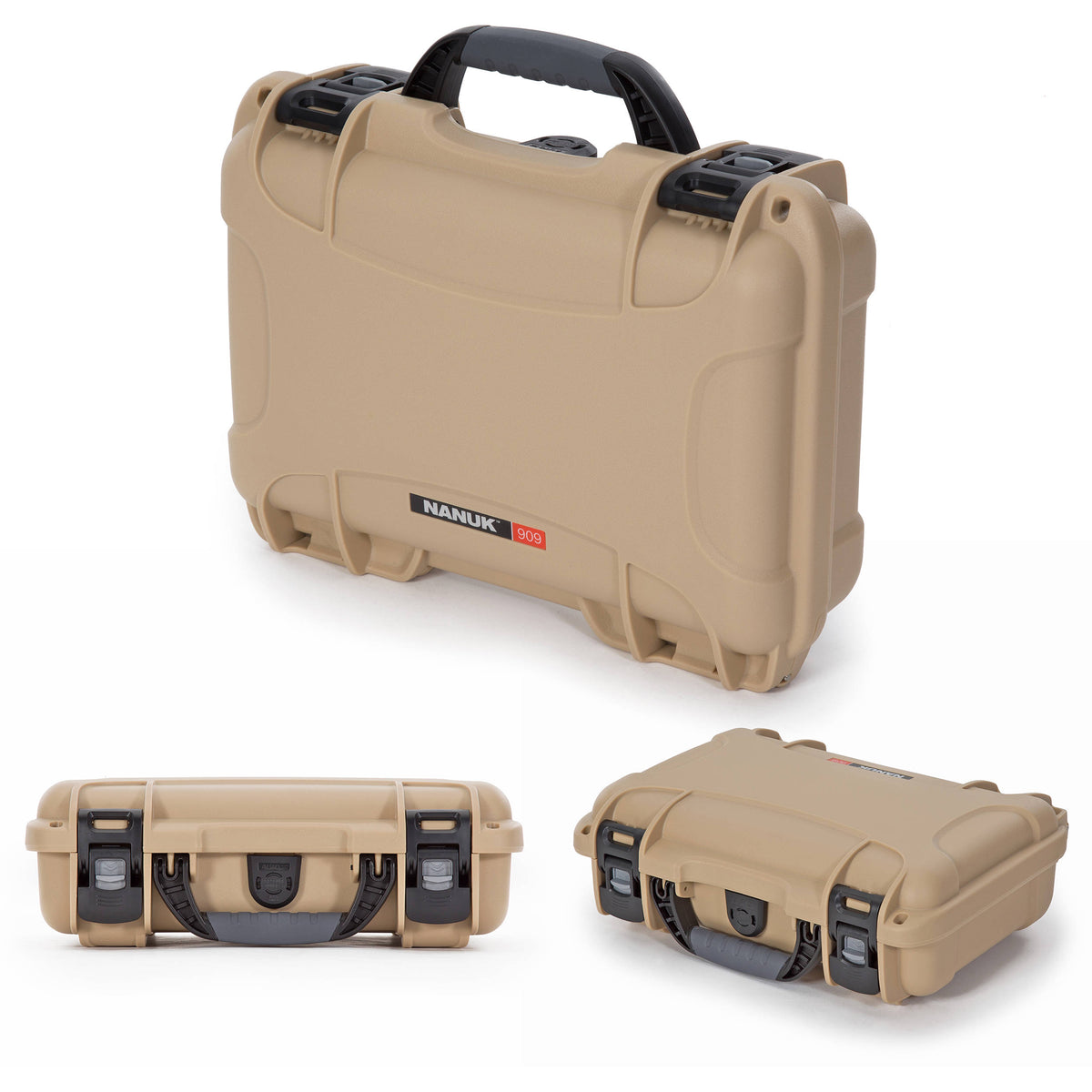 Estuche Rígido Nanuk 909 con espuma (Beige, 4.8L) - vista trasera