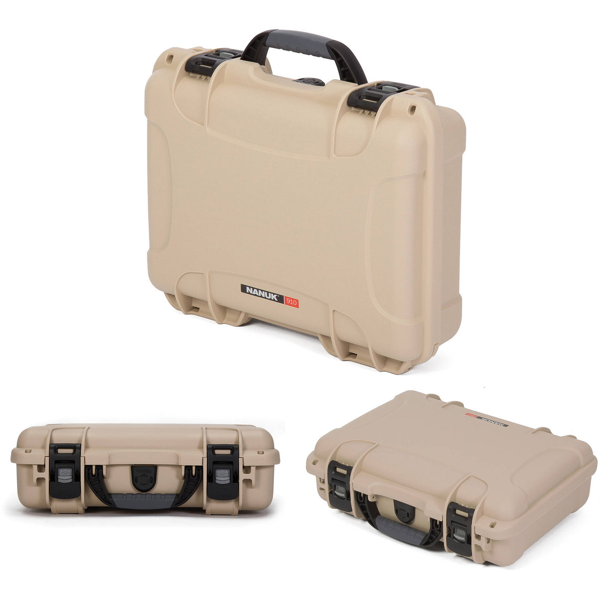 Estuche Rígido Nanuk 910 con espuma (Beige) - vista trasera