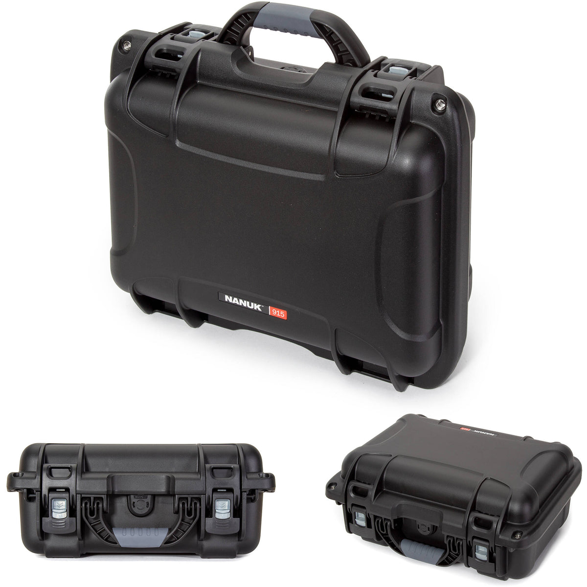 Estuche Rígido Nanuk 915 Hard utilitario con espuma (Negro) - vista trasera
