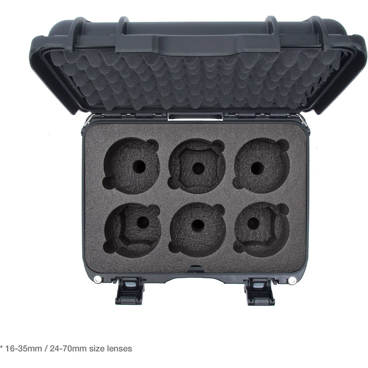 Estuche Rígido Nanuk 918 con espuma para Six Lenses (Graphite, 21L) - contenido de la caja