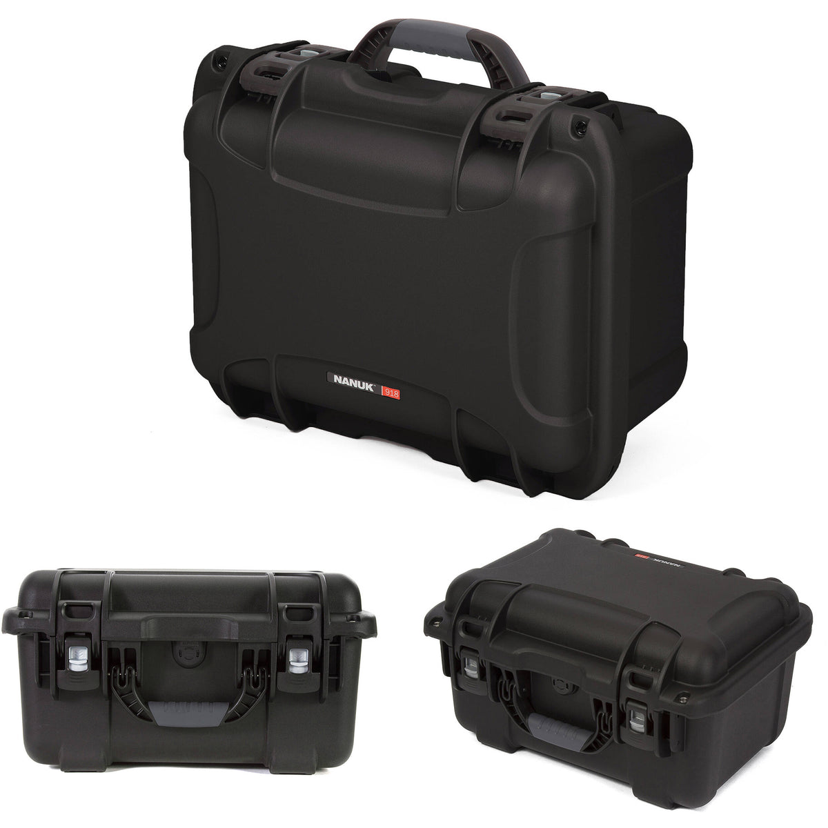 Estuche Rígido Nanuk 918 Pro Photo Kit (Negro, 21L) - vista trasera