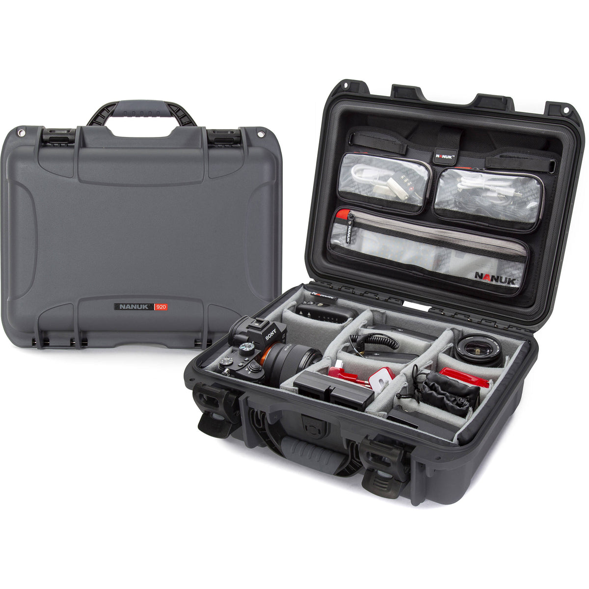 Estuche Rígido Nanuk 920 Pro Photo Kit (Graphite, 16L) - vista principal