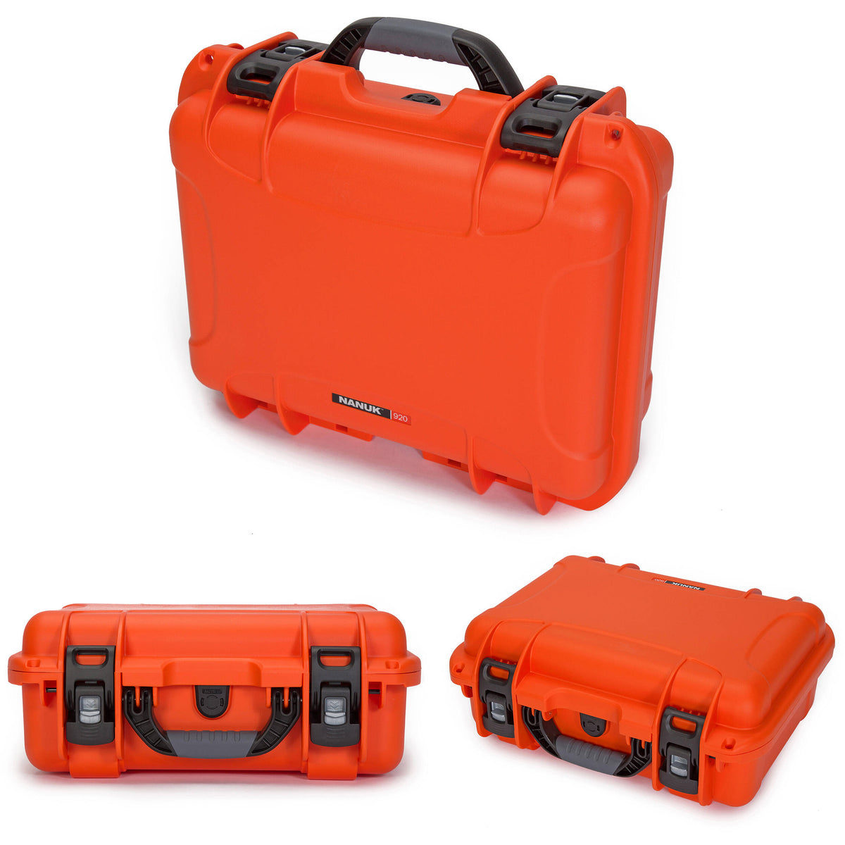 Estuche Rígido Nanuk 920 Pro Photo Kit (Naranja, 16L) - vista trasera