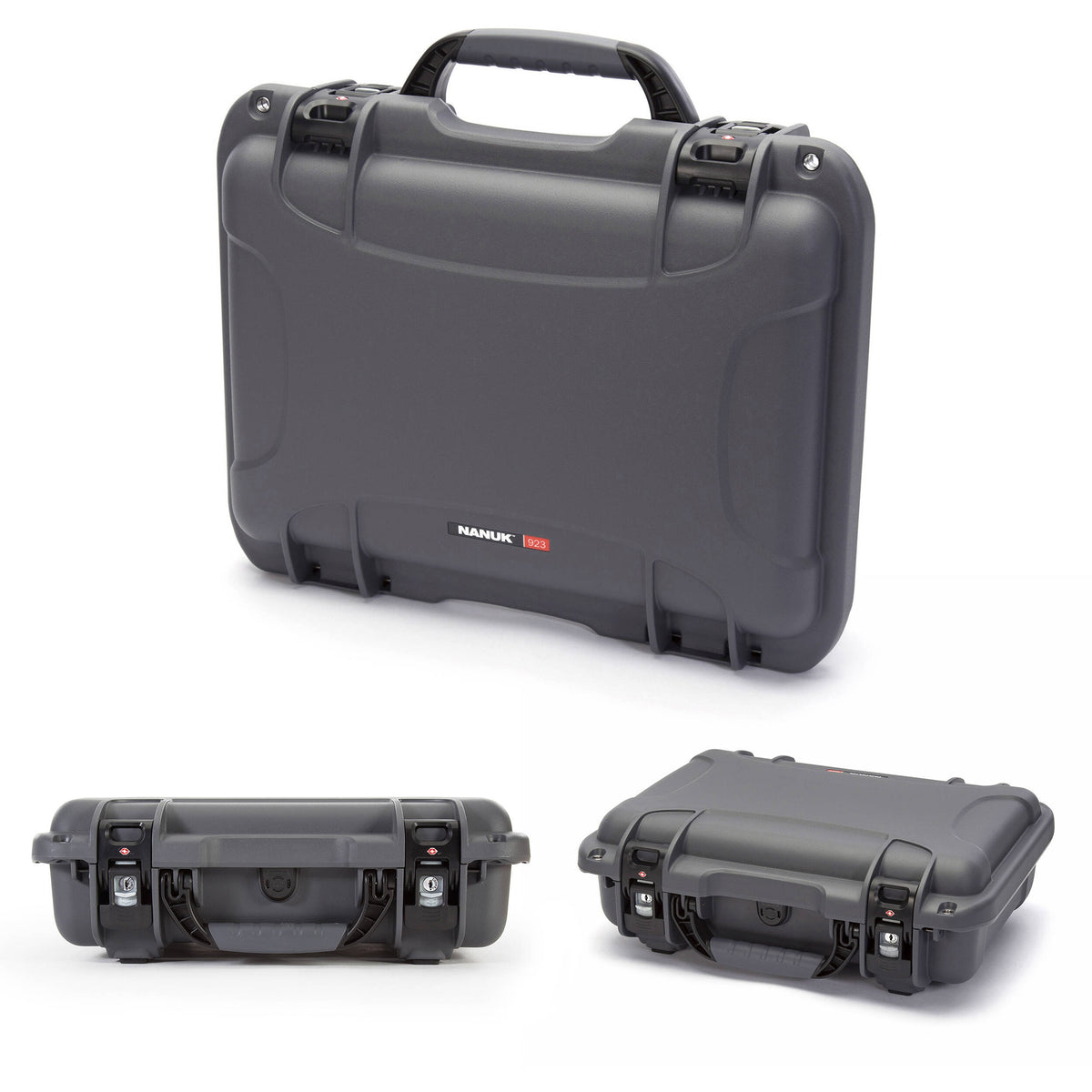 Estuche Rígido Nanuk 923 con espuma (Graphite, 16.7L) - vista trasera