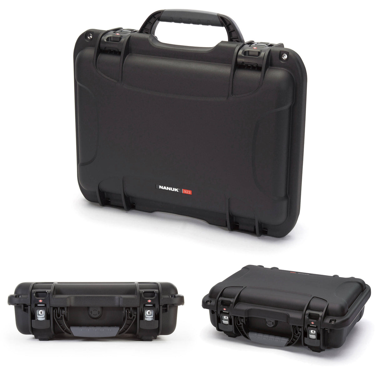 Estuche Rígido Nanuk 923 con espuma (Negro, 16.7L) - vista trasera
