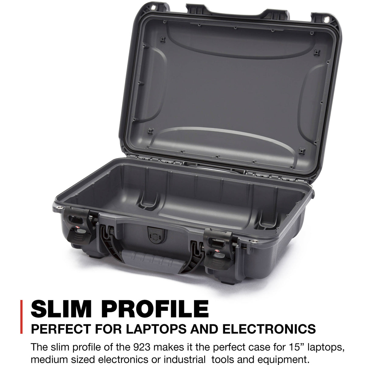 Estuche Rígido Nanuk 923 (Graphite, 16.7L) - vista trasera