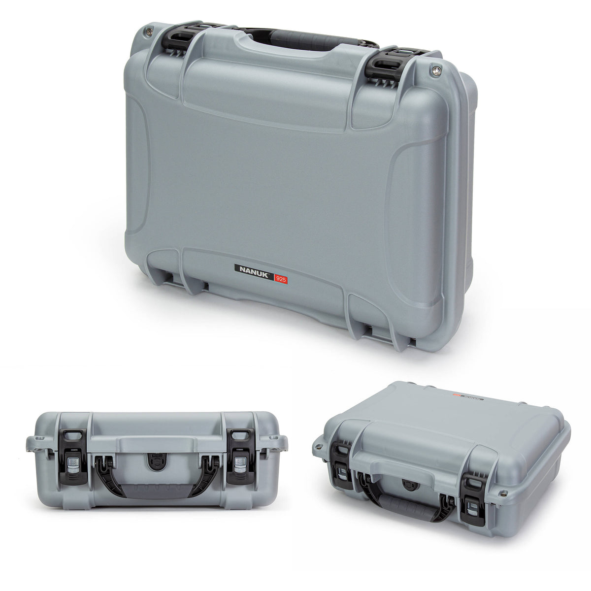 Estuche Rígido Nanuk 925 con espuma interior (Plateado, 21L) - vista trasera