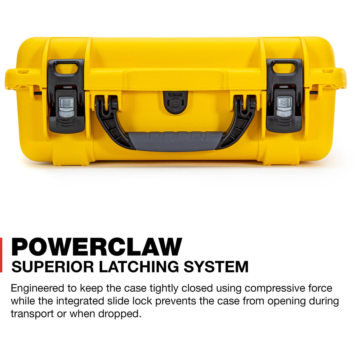 Estuche Rígido Nanuk 925 con Pro Photo Kit (Amarillo, 21L) - vista lateral