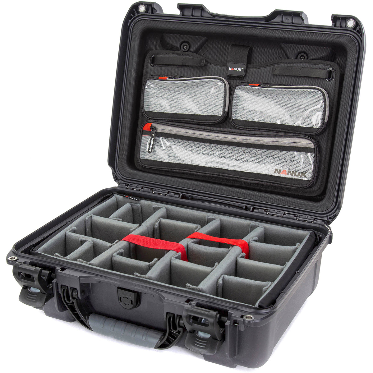 Estuche Rígido Nanuk 925 con Pro Photo Kit (Graphite Gris, 21L) - vista principal