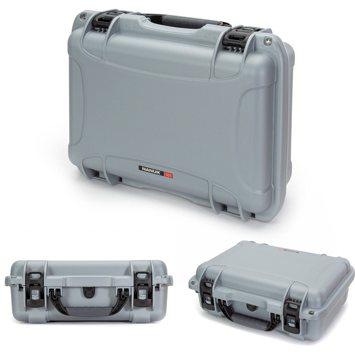 Estuche Rígido Nanuk 925 con Pro Photo Kit (Plateado, 21L) - vista trasera