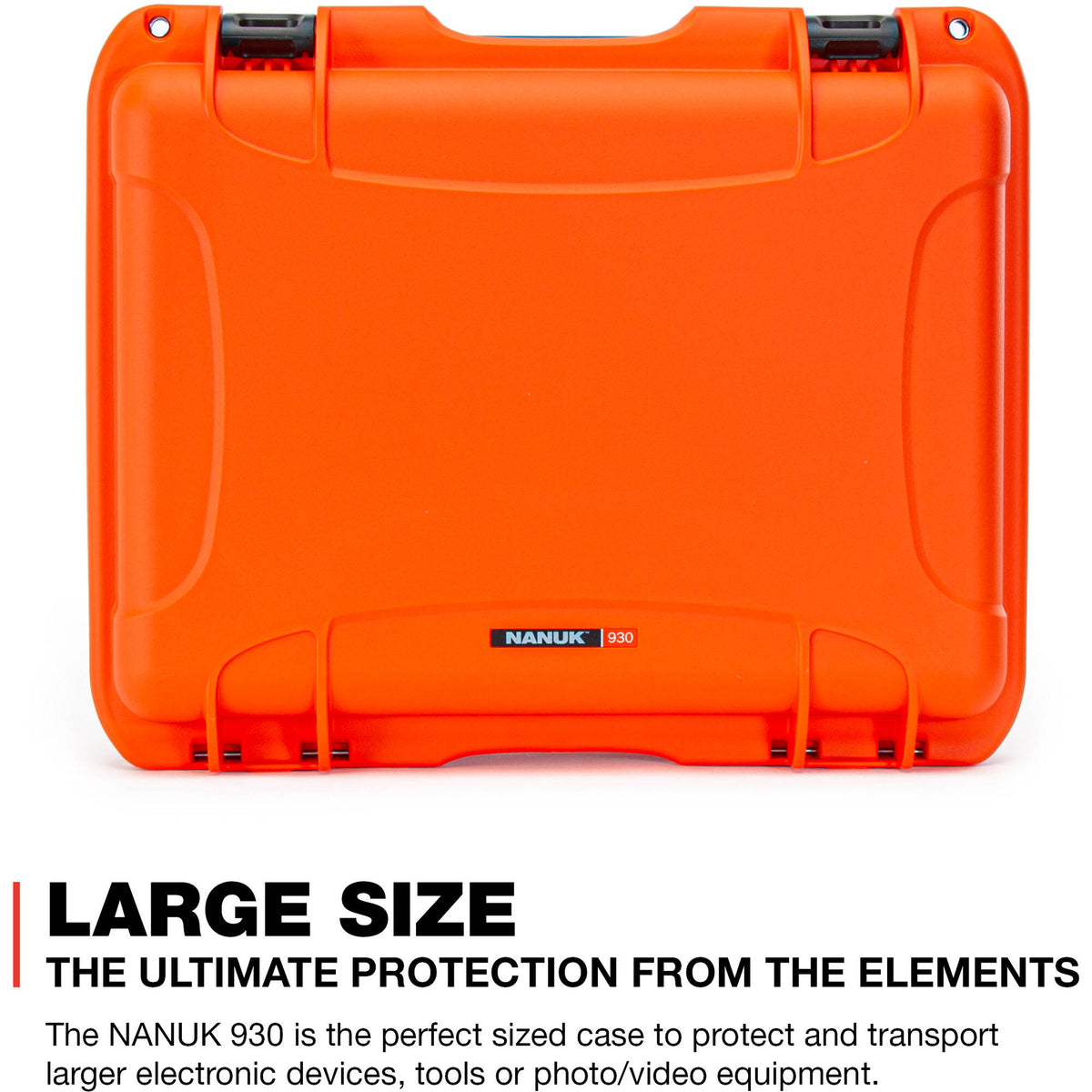 Estuche Rígido Nanuk 930 con espuma (Naranja) - vista frontal
