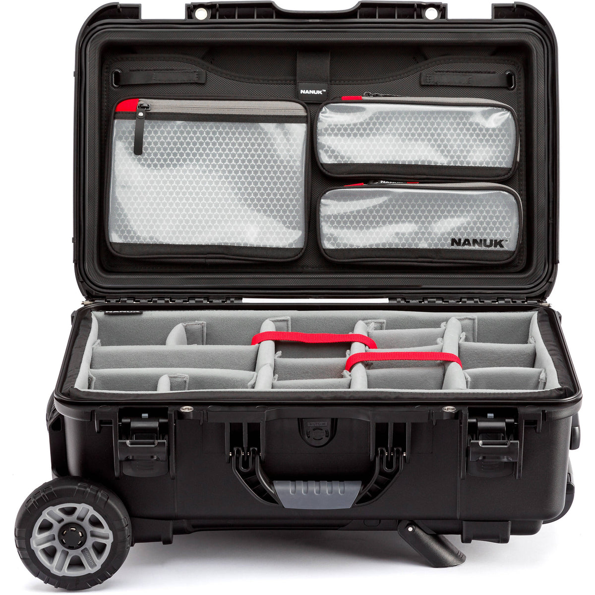 Estuche Rígido Nanuk 935 con Heavy-Duty Wheels & Pro Photo Kit (28.5L) - vista lateral