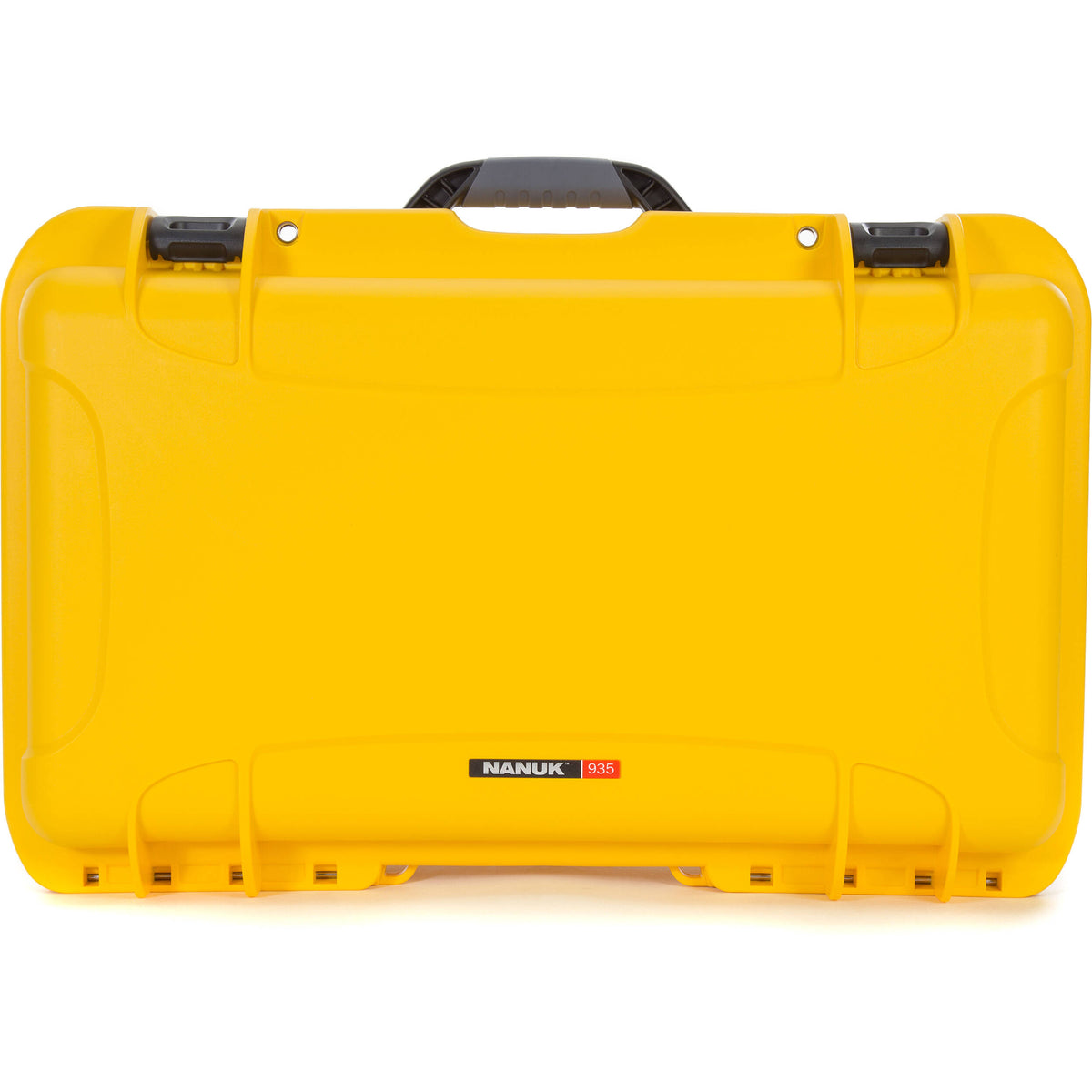 Estuche Rígido Nanuk 935 con ruedas con espuma (Amarillo, 28.5L) - vista frontal