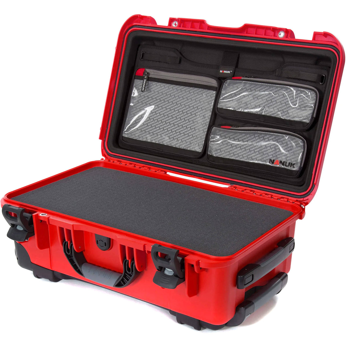 Estuche Rígido Nanuk 935 con ruedas con espuma & organizador en la tapa (Rojo, 28.5L) - vista principal