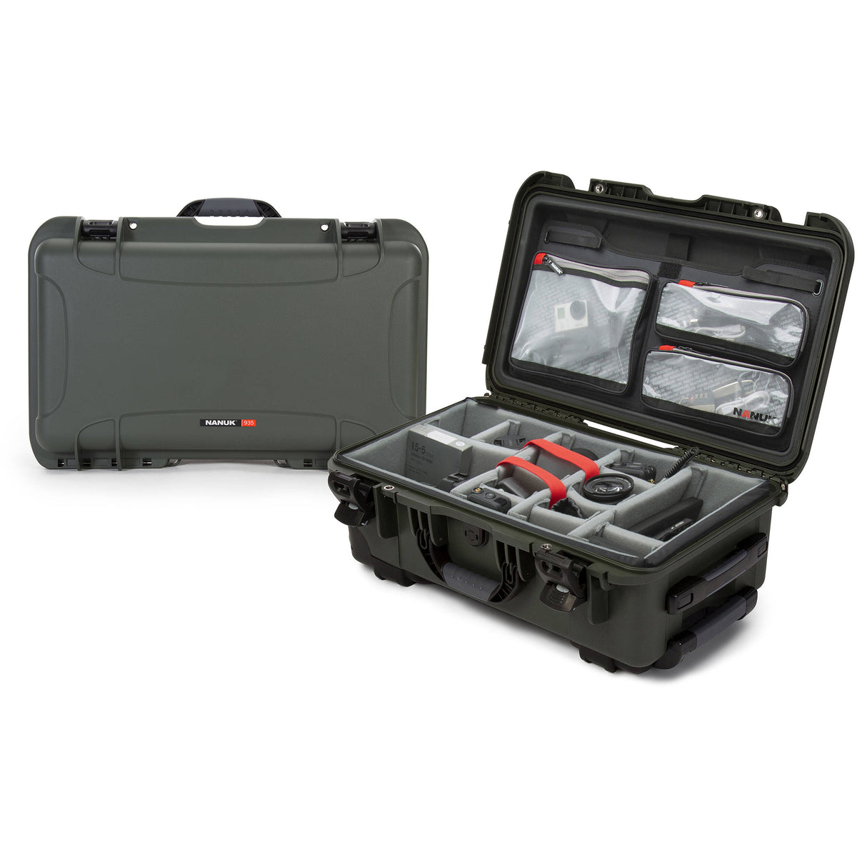 Estuche Rígido Nanuk 935 Pro Photo Kit (Verde oliva, 28.5L) - vista principal