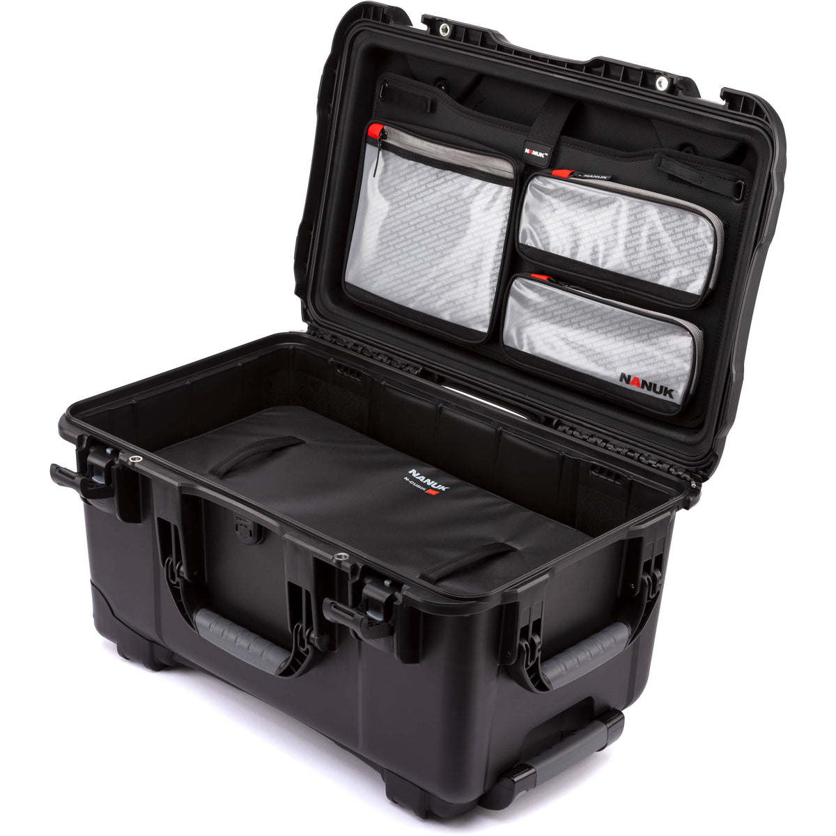 Estuche Rígido Nanuk 938 Pro Photo Kit con 25L N-Cubik inserto - vista trasera