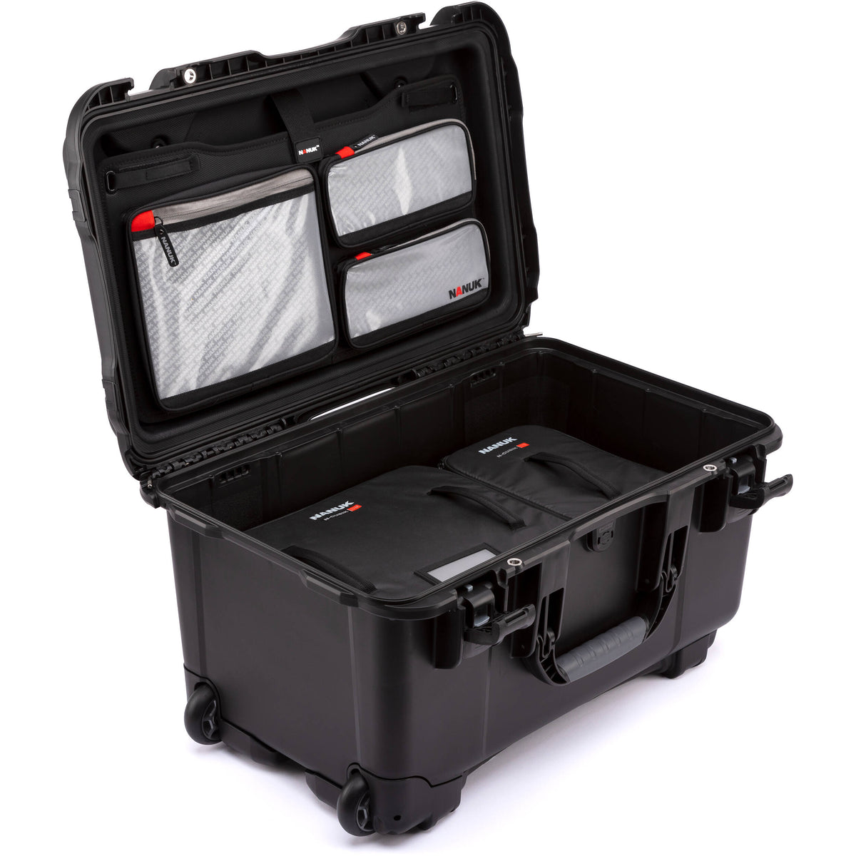 Estuche Rígido Nanuk 938 Pro Photo Kit con 8L y 16L N-Cubik inserto - vista lateral