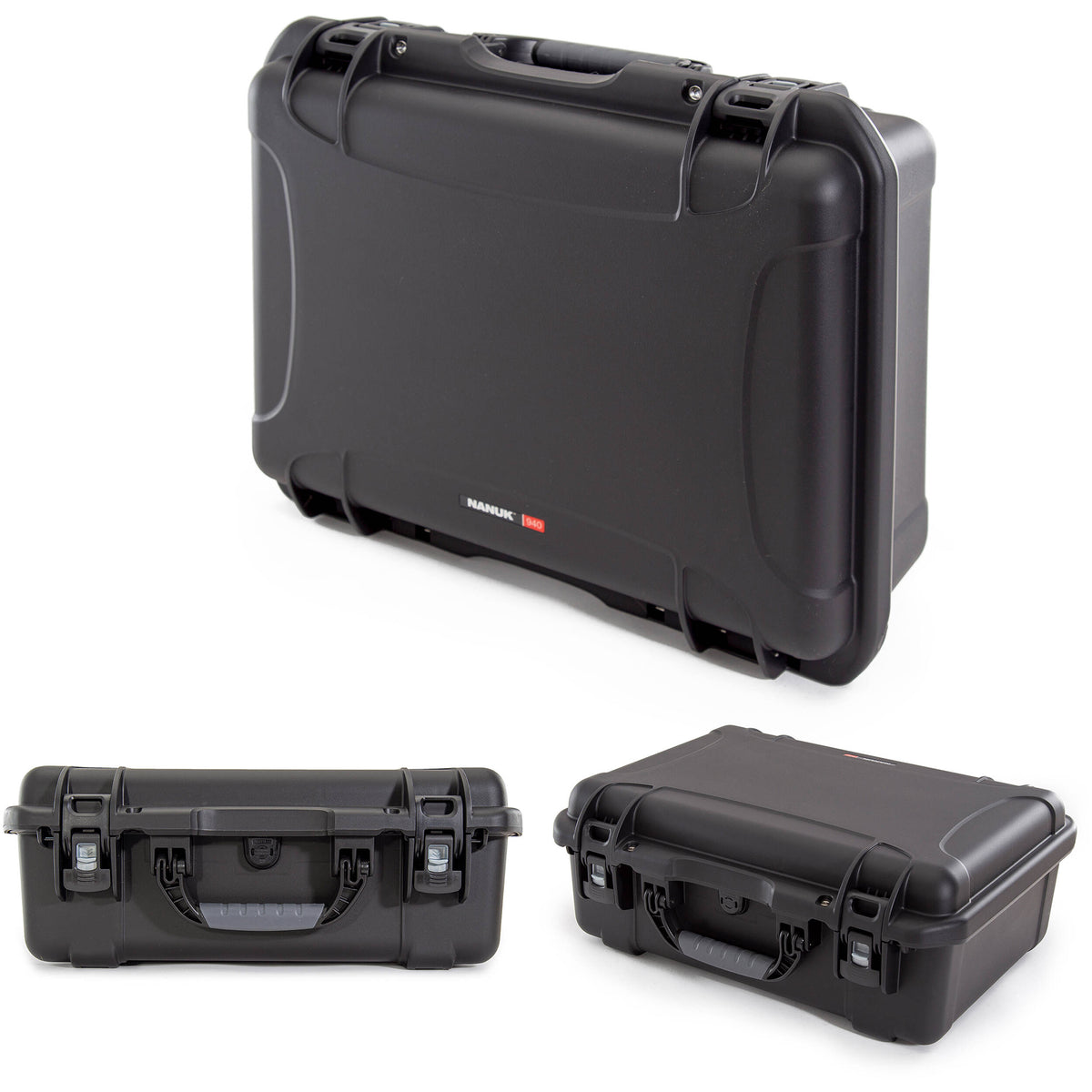 Estuche Rígido Nanuk 940 con divisores acolchados (Negro, 36.7L) - vista trasera