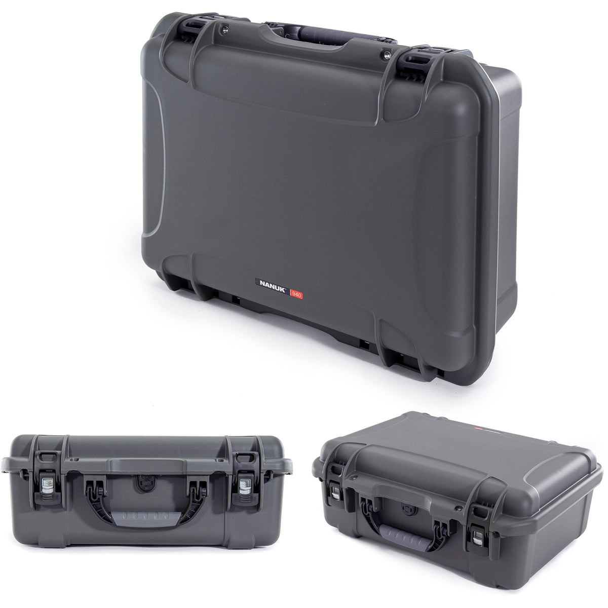 Estuche Rígido Nanuk 940 con espuma (Graphite, 36.7L) - vista trasera
