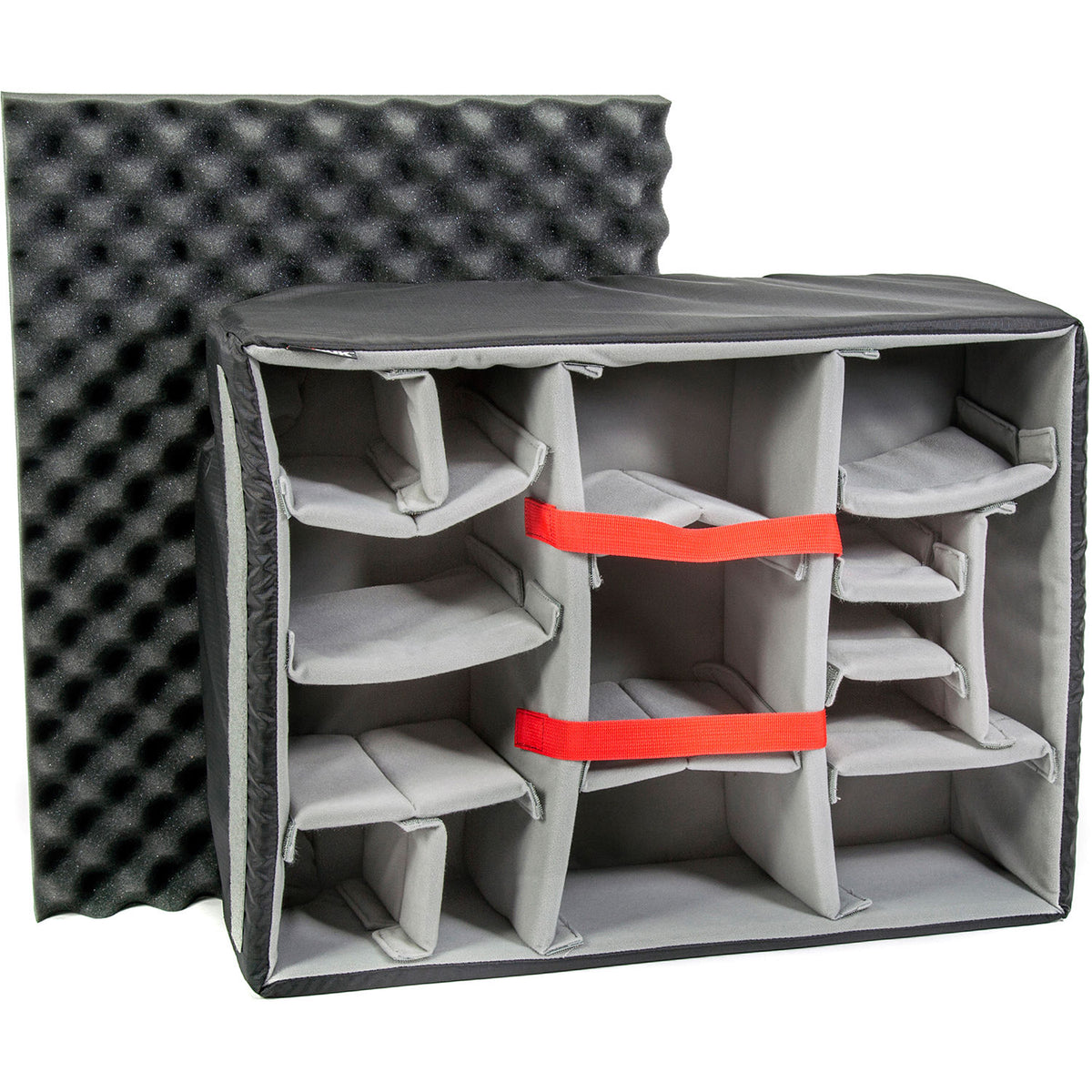Estuche Rígido Nanuk 955 con ruedas con divisores (Negro, 62.5L) - puertos y conexiones
