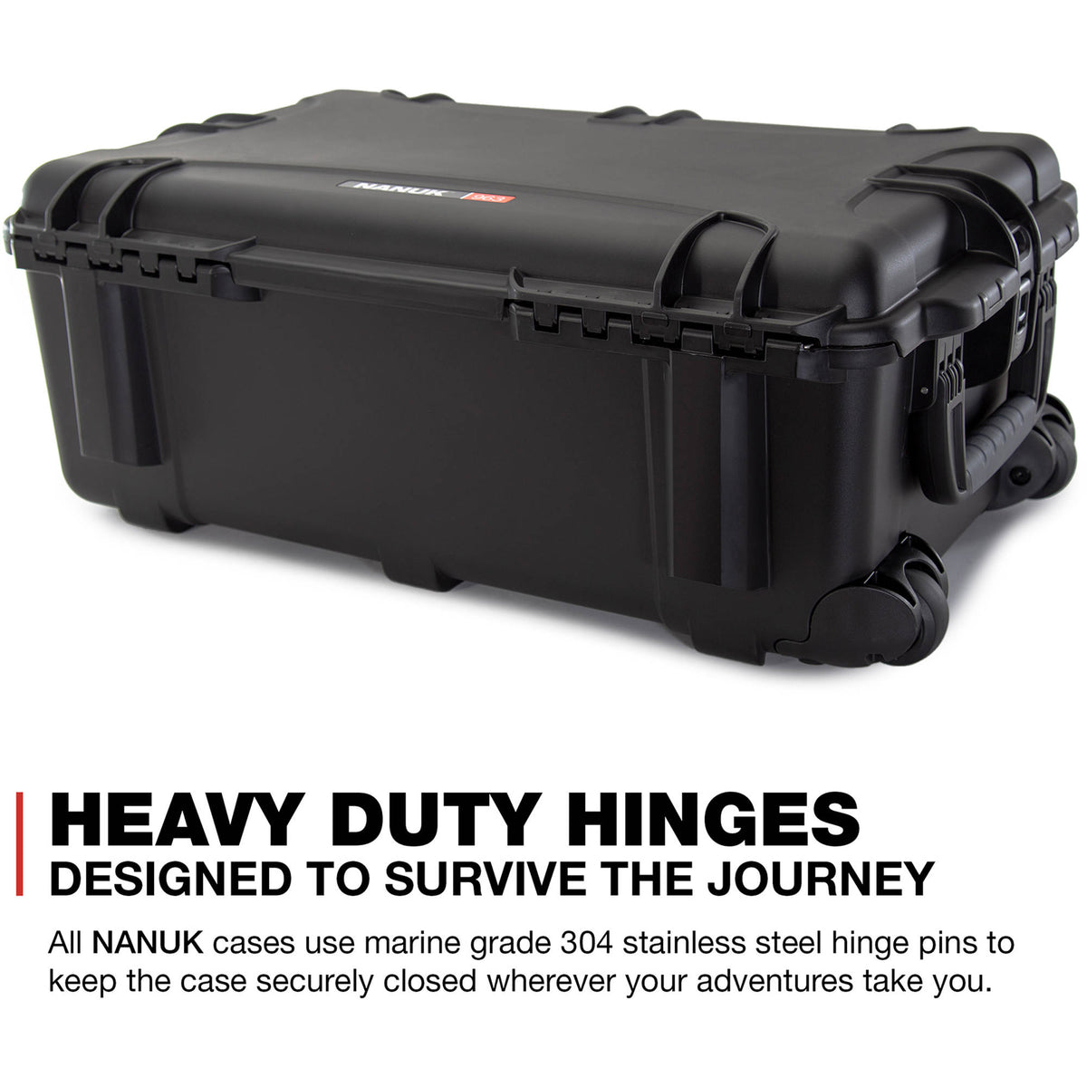 Estuche Rígido Nanuk 963 con ruedas (Negro, 90.6L) - contenido de la caja