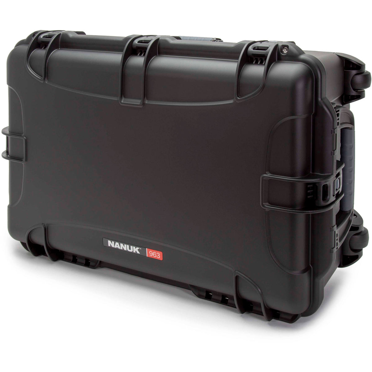 Estuche Rígido Nanuk 963 con ruedas Pro Photo Kit (Negro, 90.6L) - puertos y conexiones